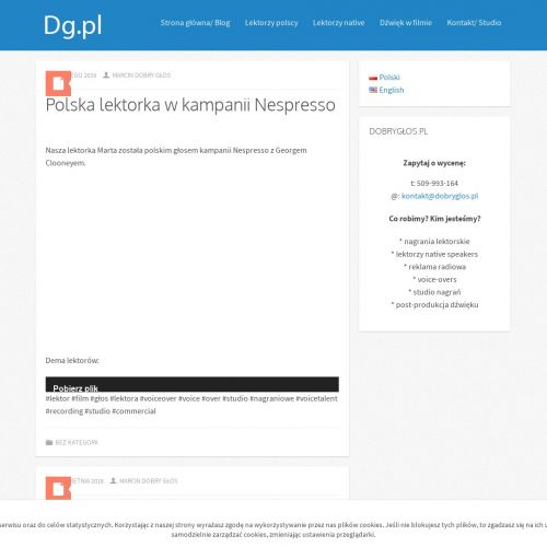 Warszawa - podkładanie głosu do reklam