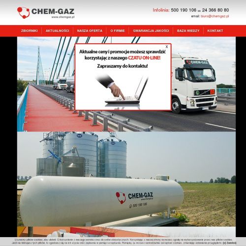 Warszawa - zbiornik na gaz propan