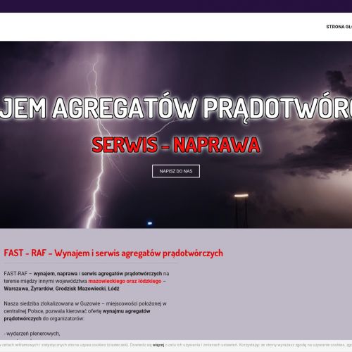 Wynajem agregatów żyrardów