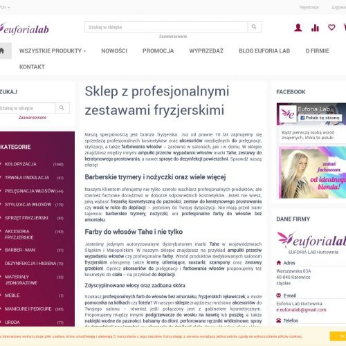 Nożyczki fryzjerskie sklep