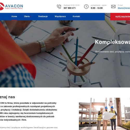 Projekt przyłącza kanalizacji w Krakowie