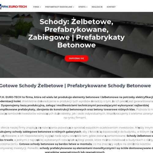 Prefabrykacja schodów zabiegowych w Szczecinie