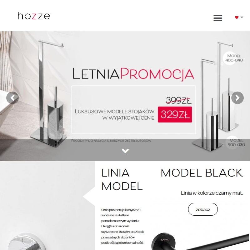 Eleganckie akcesoria łazienkowe