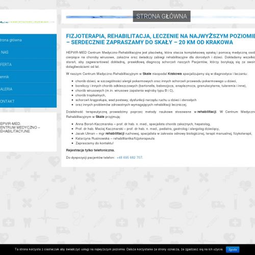 Kraków - fizjoterapia skała