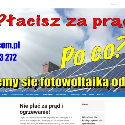 Wejherowo - montaż paneli fotowoltaicznych na dachu płaskim