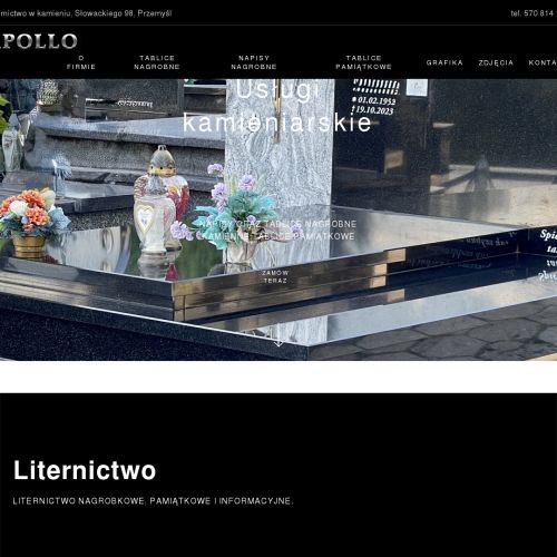 Rzeszów - kucie liter w kamieniu cennik