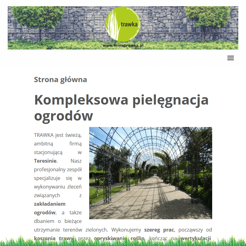 Pielęgnacja ogrodów teresin w Pruszkowie