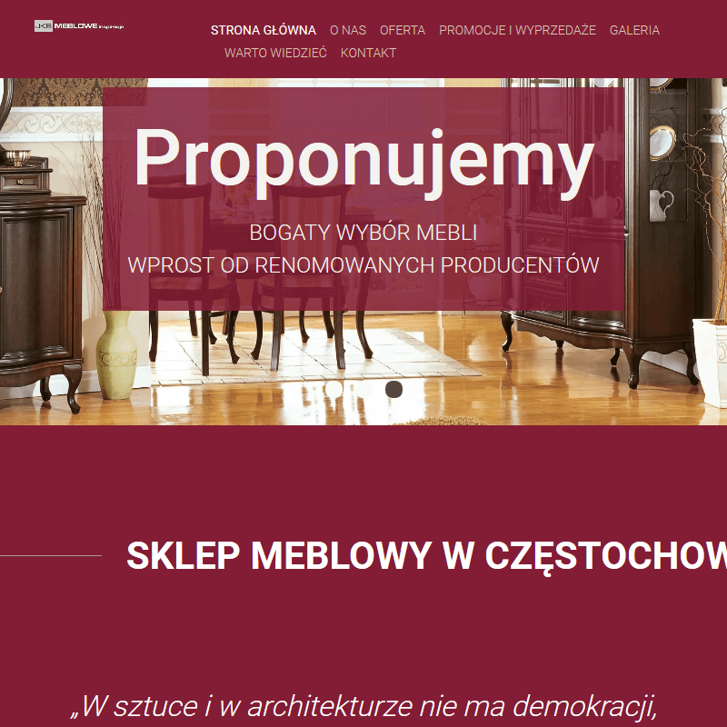 Katowice - drewniane meble