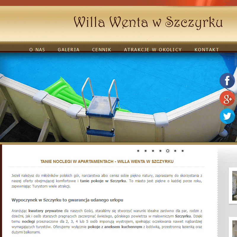 Pensjonaty dla narciarzy w szczyrku