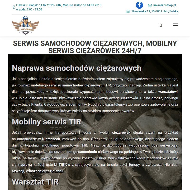 Serwis samochodów ciężarowych